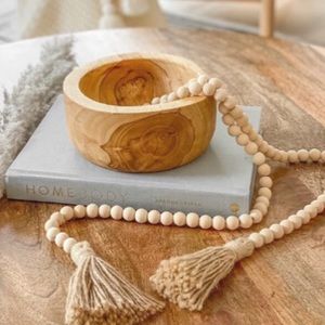 Rustic Wood Garland Beads